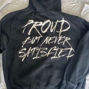 black alphalete graphic hoodie